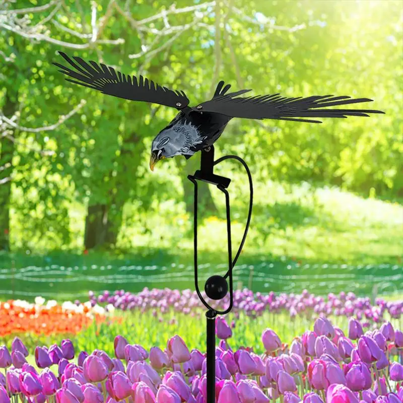 

Дропшиппинг, 3D металлическая ветряная мельница для улицы, ветряной Спиннер в виде совы, ветряные мельницы для двора, сада, украшение для двора