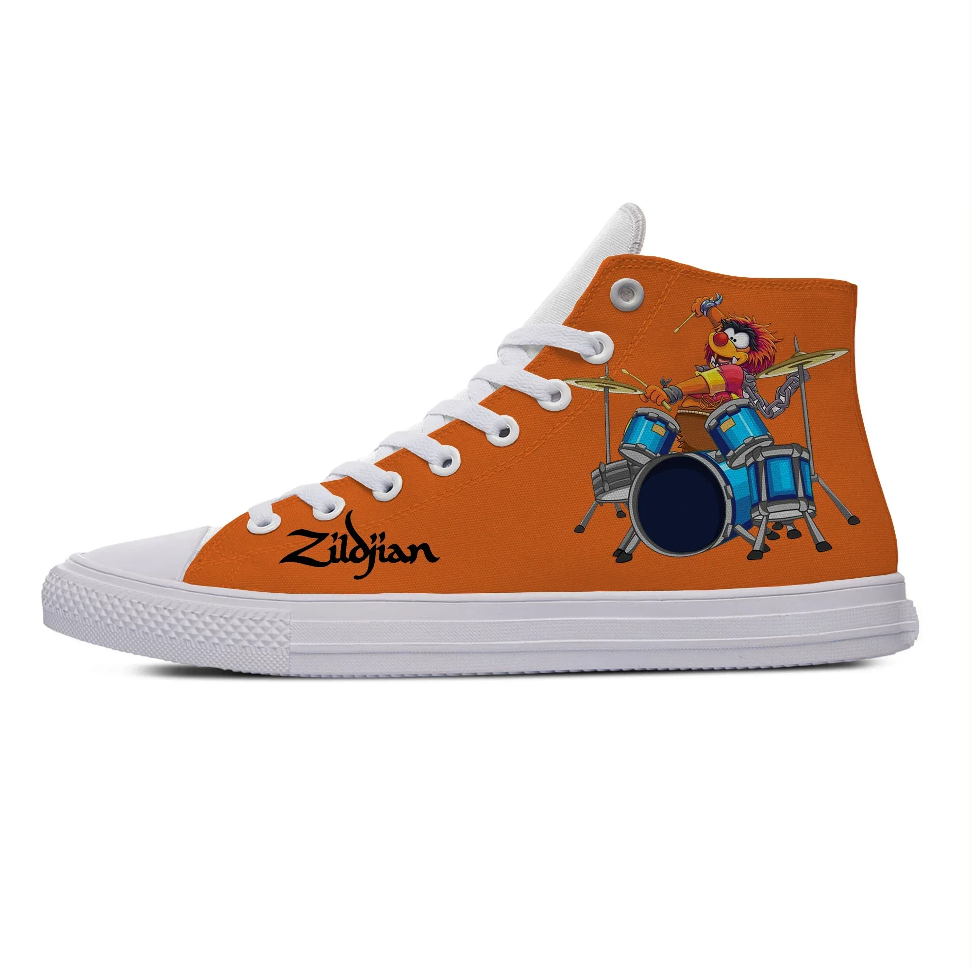 Фото Летние модные кроссовки Summer Show Muppet Hot Cool Fashion Drummer, повседневная обувь, высокие дышащие легкие кроссовки, классические кеды для мужчин и женщин №3