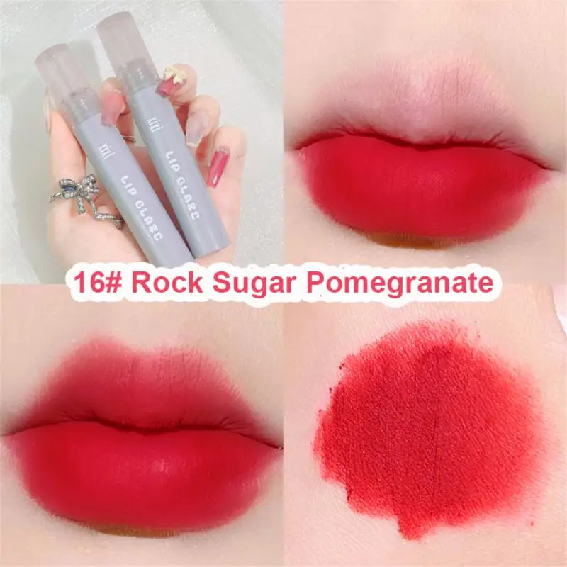 

Velvet Matte Finish Lip Gloss Lasting Comfort Liquid Lipstick Lip Colour Intense Color Tint Lips Makeup Cosmetics TSLM1