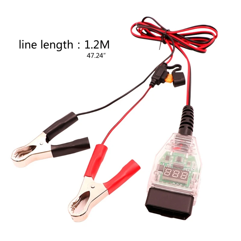 

Professional OBD2 Automotive Battery replacement Tool Car Computer Memory Saver Emergency Power Supply Cable