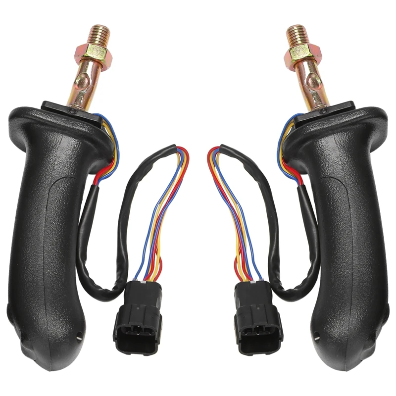 

2Pcs L+R 3 Buttons Excavator Joystick Assy Handle Gears for Daewoo Doosan DH DX150 215 225 300 370-9C