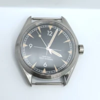 free shipping 316 stainless steel 41mm flat sapphire mirror case dial and hands fit nh35 automatic movement