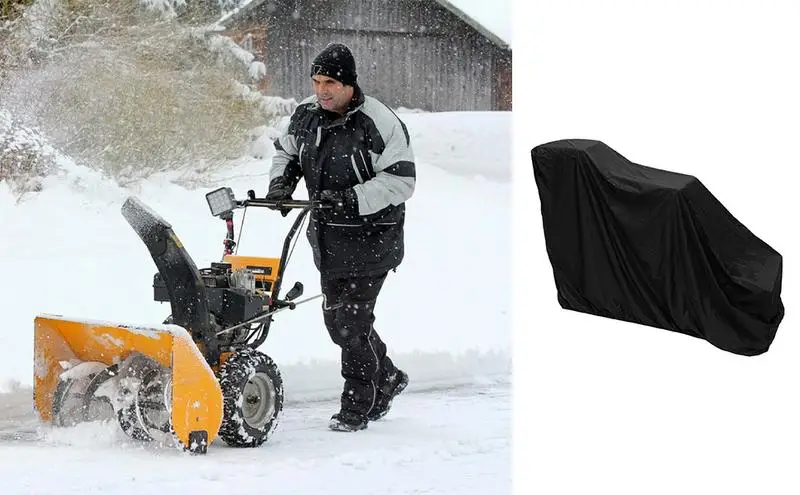 

Snow Blower Accessories Heavy-Duty Fabric Snowblower Cover UV Protection And Waterproof Outdoor Courtyard Snow Plow Cover