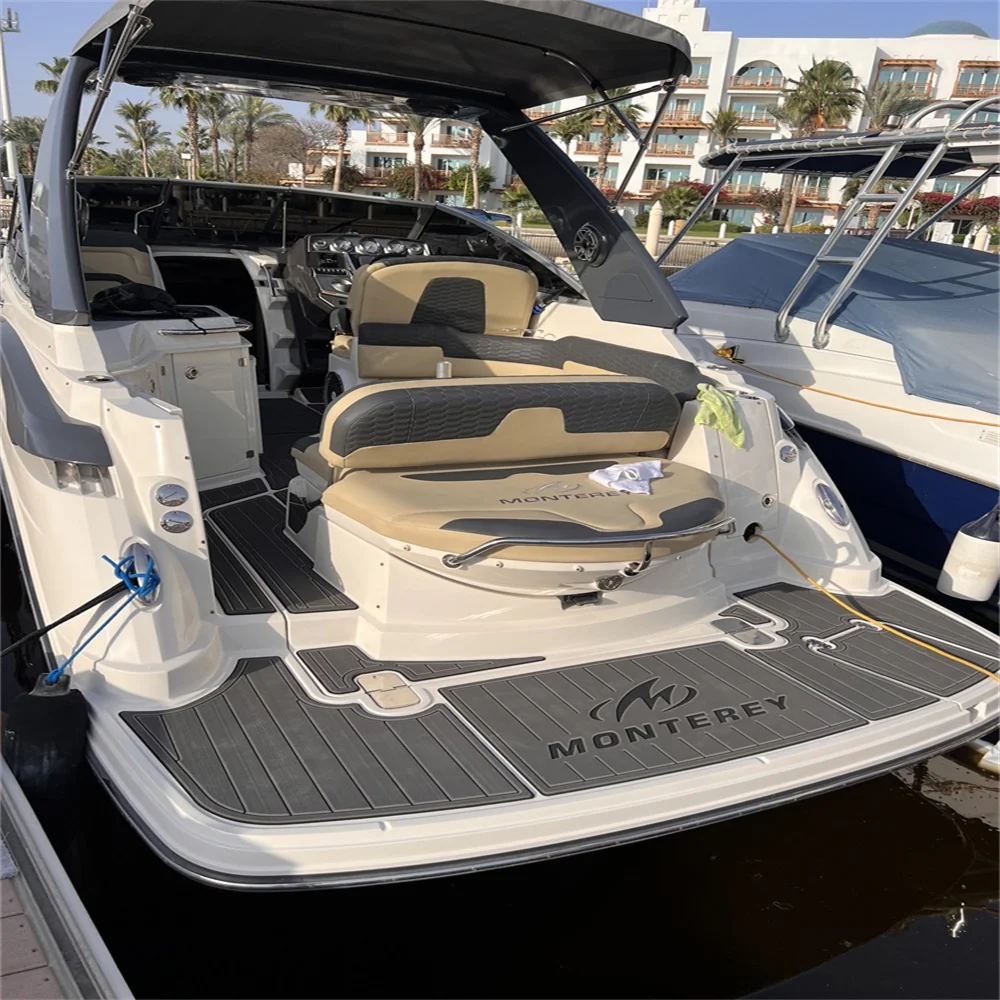 Фото 2018 Monterey M225 Swim Platform Pad Boat EVA Foam Faux Teak Deck Floor Mat SeaDek MarineMat Gatorstep Style Самоклеящийся hd75 №3