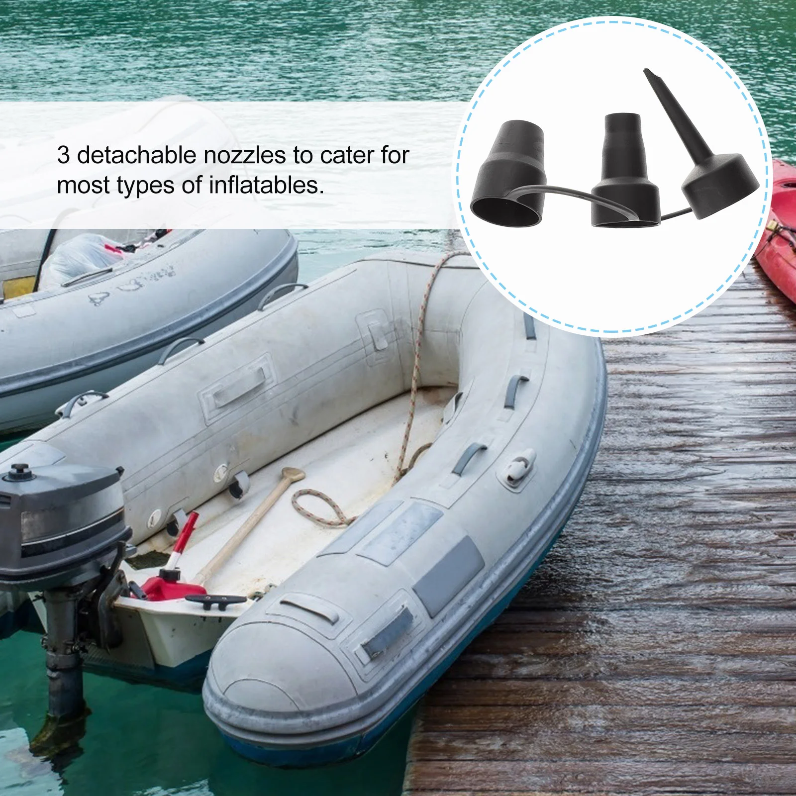 

Pump Air Nozzle Nozzlesinflatables Replacement Inflatable Inflator Pool Adaptor Adapter Bed Mattress Headaccessories Beds Sizes