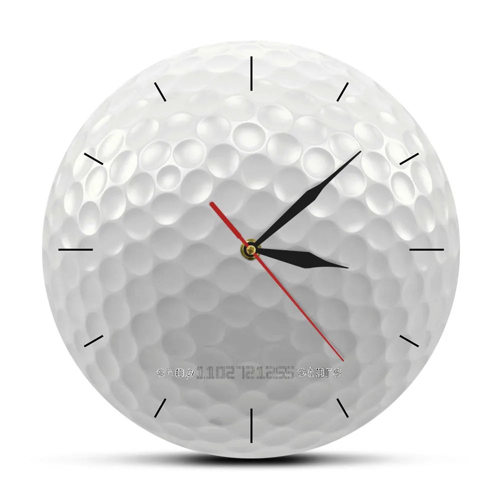 Ball Green Oxygen Light Friendship Sport Wall Clock Club Decor Noble Sport Printing Wall Clock For Living Room Golfer Gift