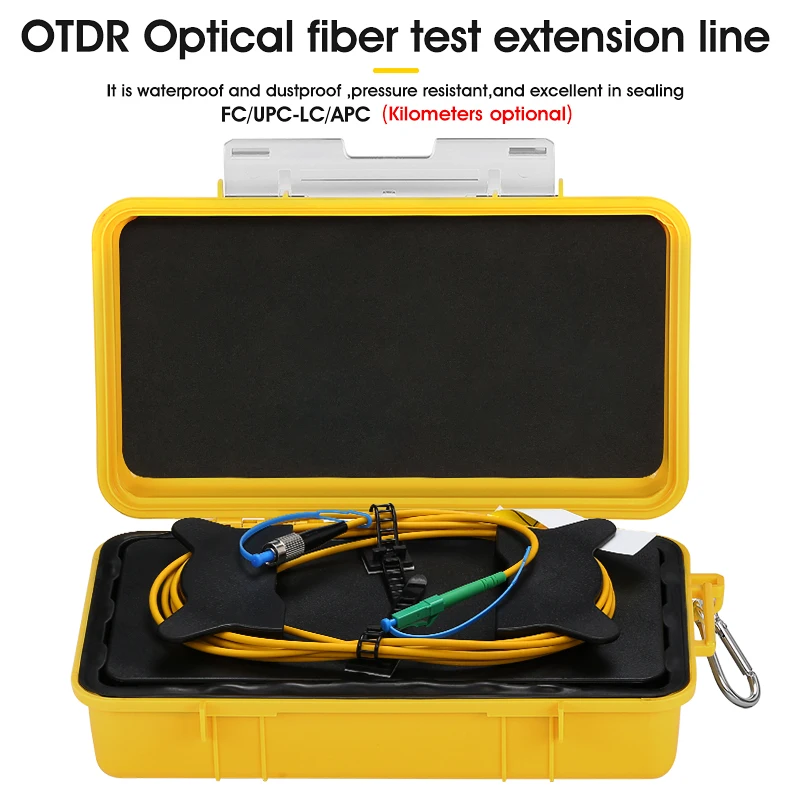 OTDR Fiber Tester FC/UPC-LC/APC Test Extension Cable Fiber Jumper Box 500M 1000M 2000M