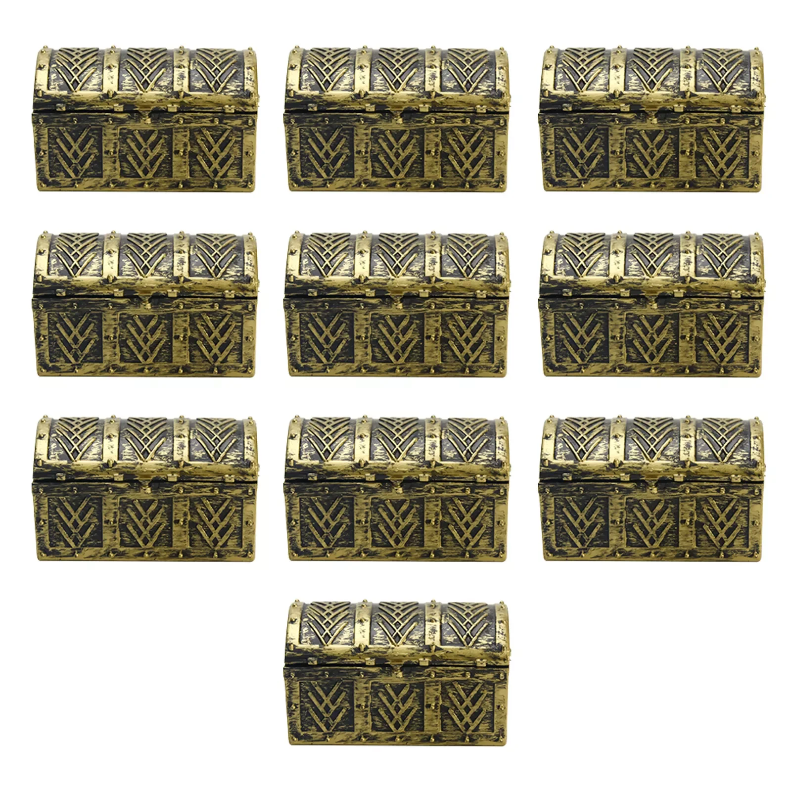 

NEW 10pcs Party Jewelry Storage Festival Children Gift Pirate Mini Home Decor Treasure Chest Vintage Organizer Trinket Accessori