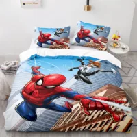 Disney Bedding Set 2/3/4pc Spiderman Printed Duvet Cover Sets Single Double Twin Full Queen King Bed Clothes For Kid