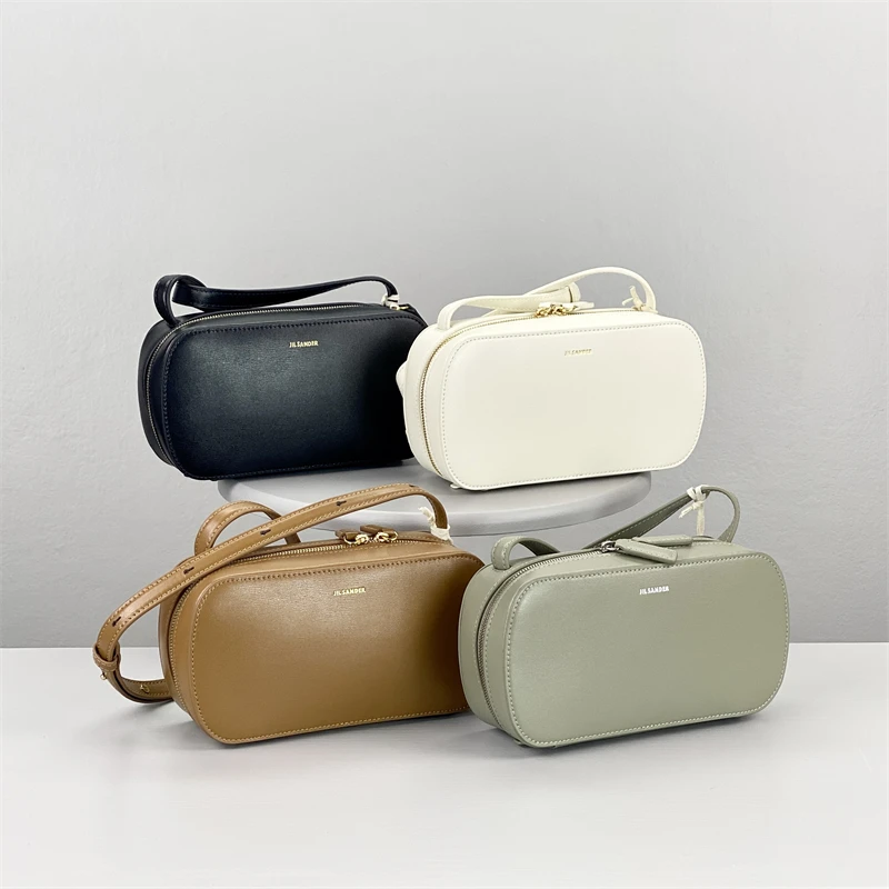 

2023 Niche jil sander Ms. cowhide simple commuter all-match one-shoulder Messenger bag camera bag
