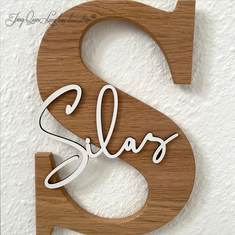 Изготовленная на заказ табличка для украшения детской комнаты деревянная