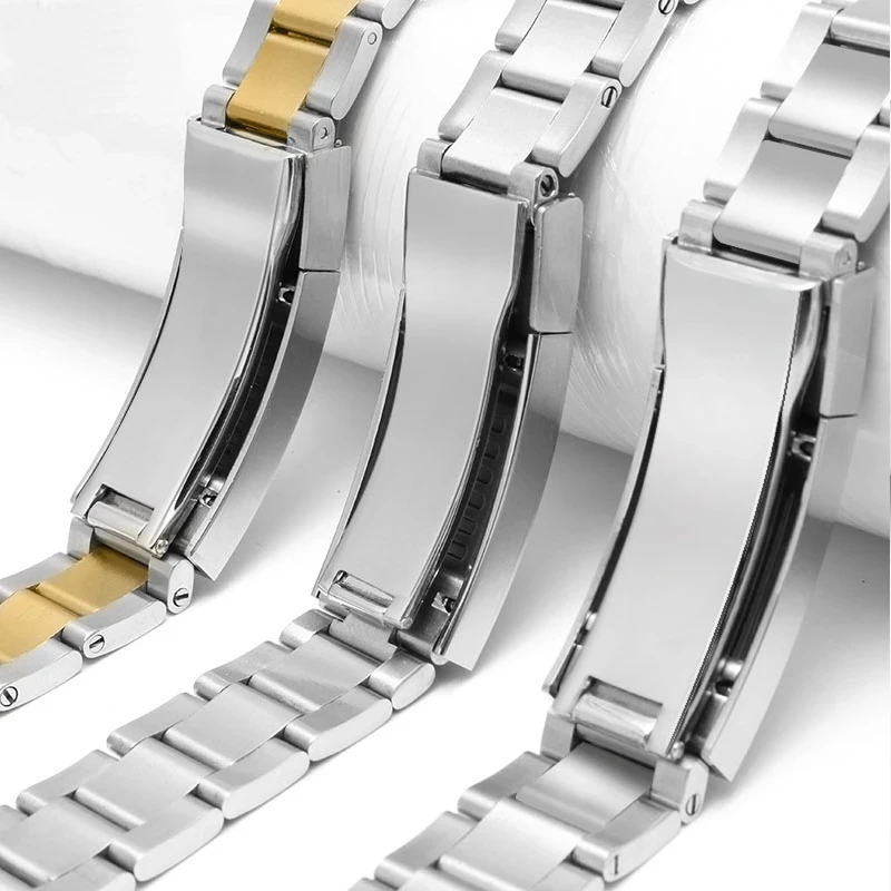 Watch Bracelet for Rolex DAYTONA GMT SUBMARINER Watch Accessories Metal Strap Solid Stainless Steel  Clasp  20mm 21mm