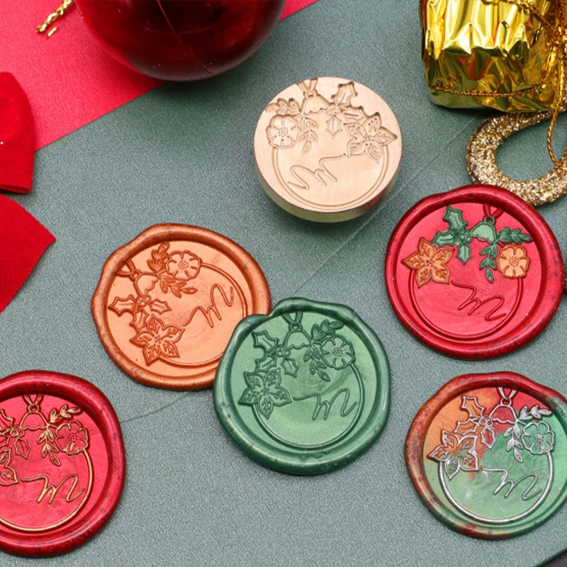 Рождественский сургучный штамп винтажный головка для рождественского подарка