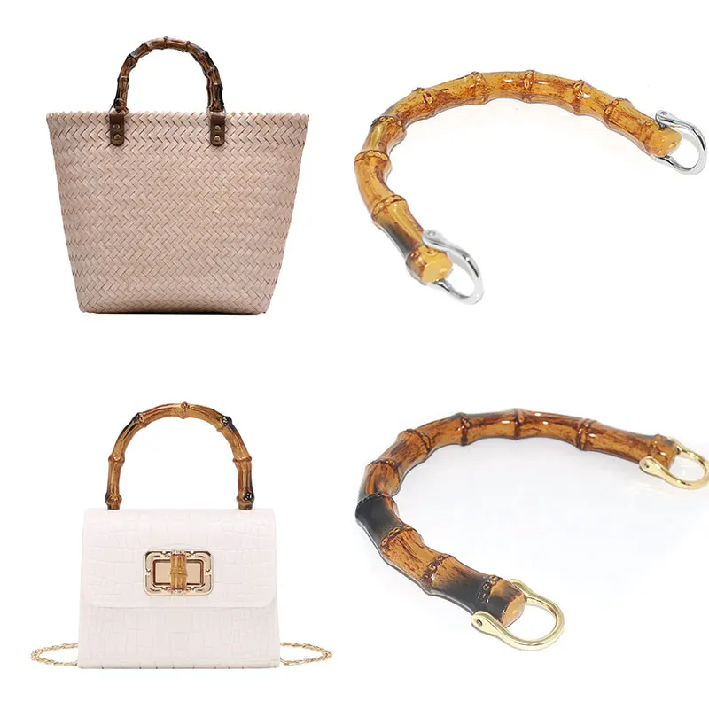 

Handbags Bamboo Handles Fashion Durable Bamboo-shaped Bag Strap Creative 1 PCS Luggage Handbag Hardware Accessories Dropshipping
