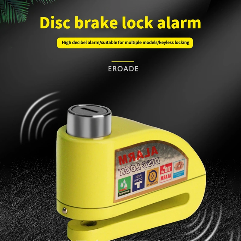 

Мотоциклетный скутер, велосипед, Противоугонная защита, блокировка дискового тормоза, 110 дБ, Громкая фотография, 1,5 м, веревка для напоминания