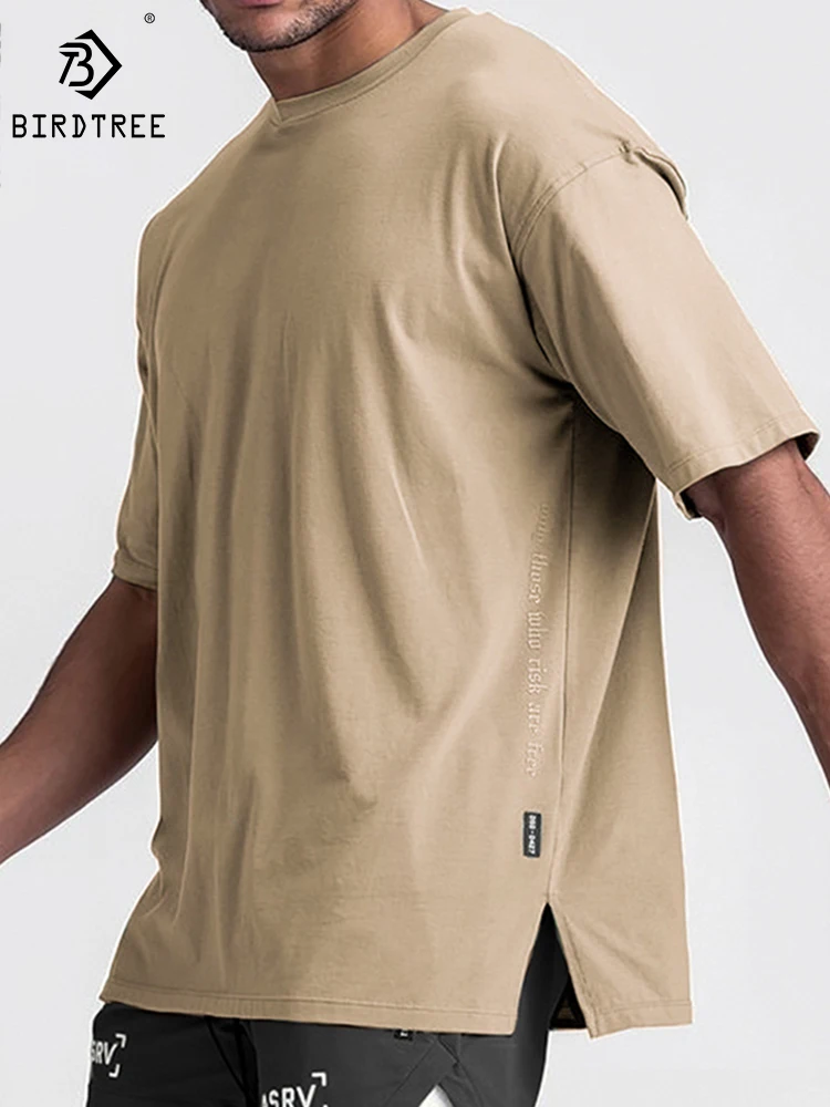 

Мужская быстросохнущая дышащая футболка, свободная Однотонная футболка большого размера с круглым вырезом и короткими рукавами, лето 2022