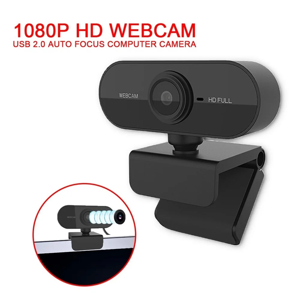 

Webcam 1080P Full HD Web Camera With Microphone USB Plug Web Cam For PC Computer Mac Laptop Desktop YouTube Skype Mini Camera