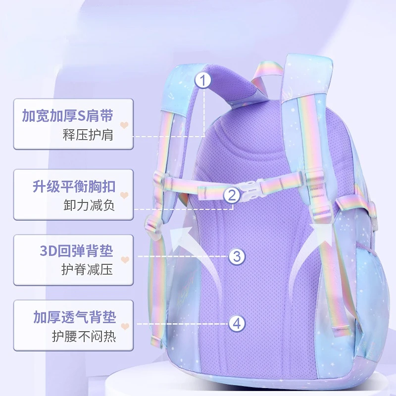 Children School Bags Girls Kids book bag Primary Orthopedic school backpack princess Backpack schoolbag kids Mochila Infantil