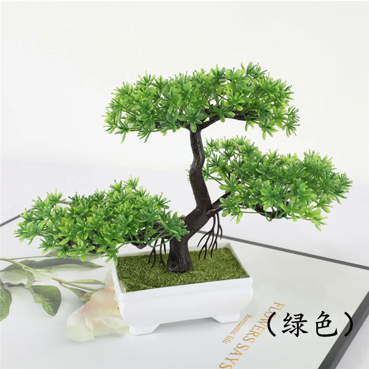 

Artificial Plant Artificial Flower Home Decor Bonsai Tree Pot Plant Fake Flower Potted Ornament For Home Room Garden Decoration