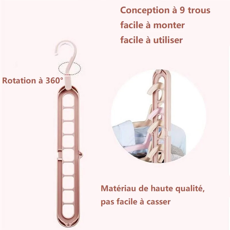 

2pcs Magic Multi-port Support hangers for Clothes Drying Rack Multifunction Plastic Clothes rack drying hanger Storage Hangers