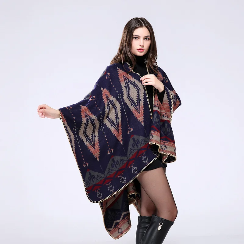 Autumn Ponchos European American Hot Selling Cloaks Air Conditioners Capes Warm Decorations Shawls Scarves Women's Cloaks P15