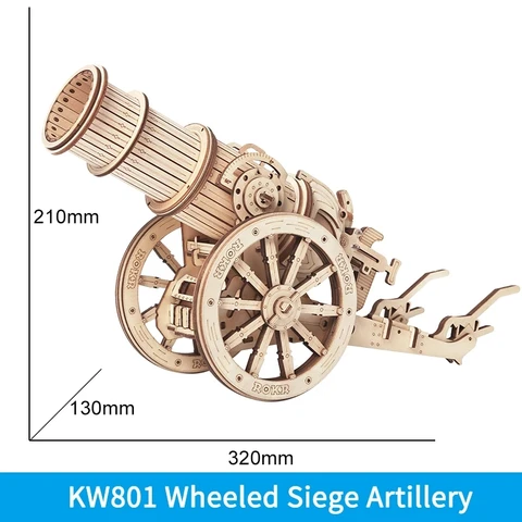 Robotime 3D деревянный пазл средневековая осада оружие игра в сборе Набор подарок для детей подростков взрослые войны стратегическая игрушка KW401 KW801