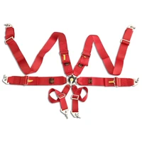6 point 3seat belt racing harness safety belt seat harness with camlock fia approved 2026 blue red black se1