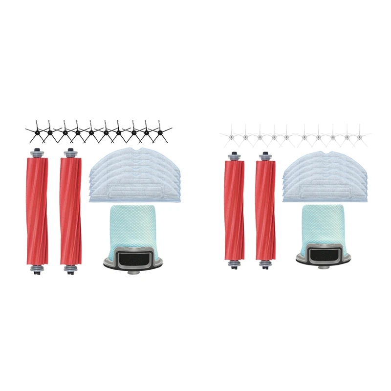 

18Pcs For Xiaomi Roborock T7 S7 T7 Plus Vacuum Cleaner Parts Roller Brush Mop Cloth Front Filter Replacement