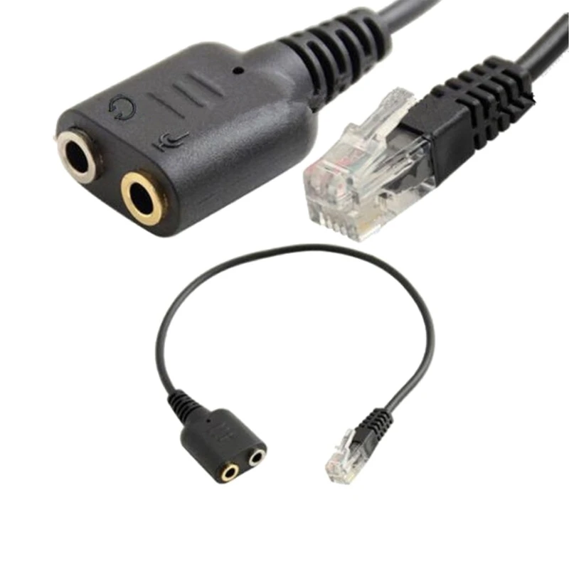 Переходники для гарнитуры гнездо 3 5 мм к шнуру преобразователя кристалла RJ9