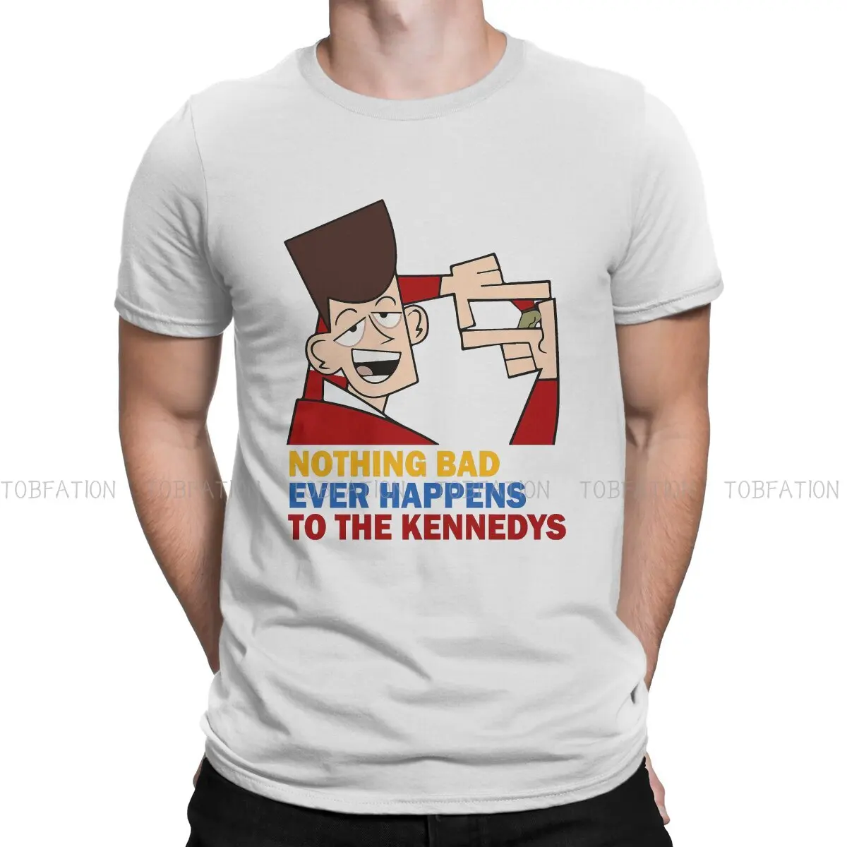 

Nothing Bad Ever Happens to the Kennedys Essential Casual TShirt Clone High Abraham Lincoln Abe Joan of Arc Printing T Shirt Men