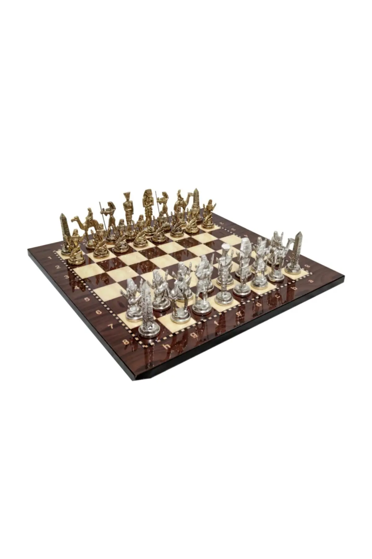 

Набор шахматных фигур из орехового дерева, 35x35 см, 8,5 см