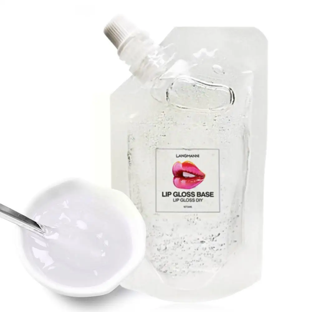 

DIY Lip Gloss Base Oil Moisturizing Clear Lip Gloss Lipstick Business 50ml Liquid Material Gloss Lip Gel R6B7
