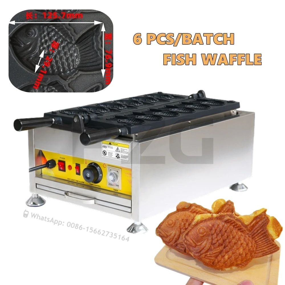 

6 шт., Популярная Корейская машина для изготовления десертов в форме рыбы