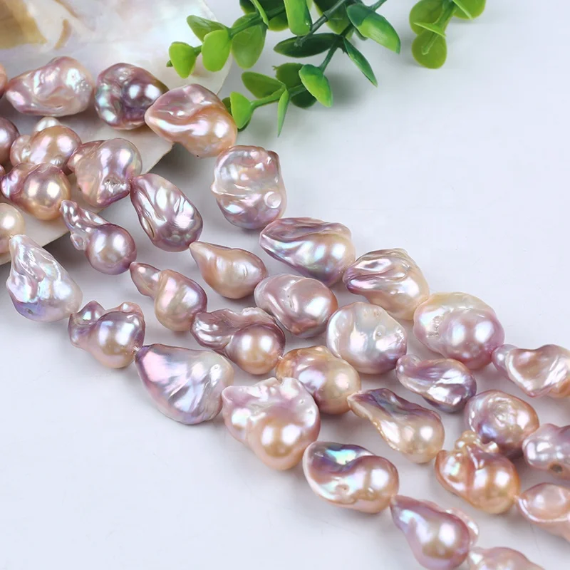 

15-23 мм натуральный розовый фиолетовый цвет пресноводный жемчуг барокко нить Diy ювелирные аксессуары