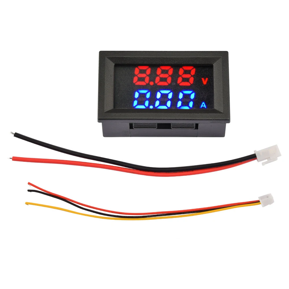 

M6120 DC6-120V DC Voltage Current Power Meter Module 10A Red and Blue Voltage Current Power Meter Module