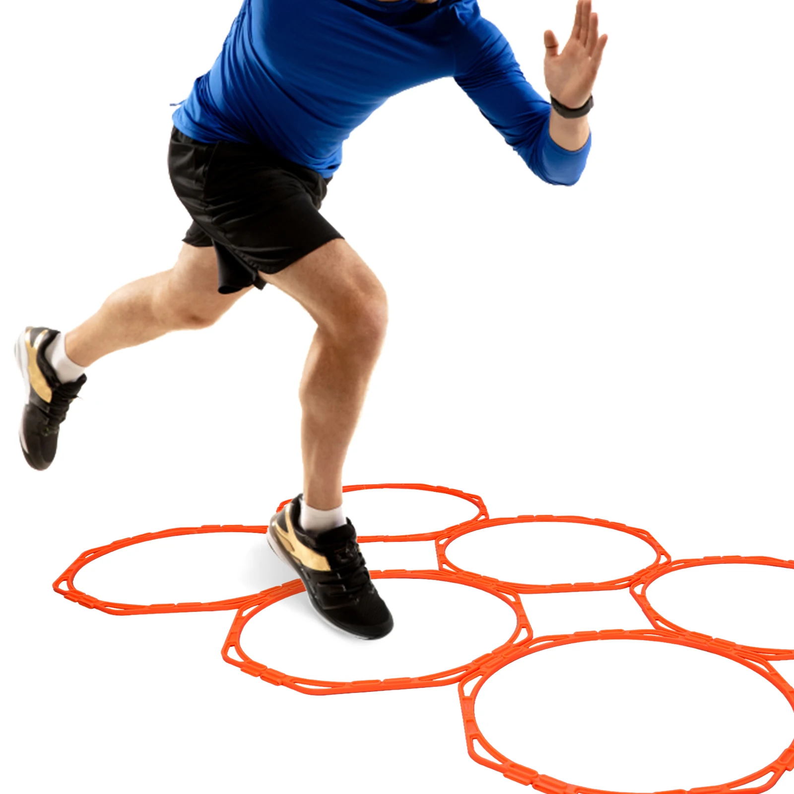 Hikeen Octagonal Agility Rings Speed Rings Agility Footwork Training and Speed Hurdles Ladder Fitness Equipment Sport Workout