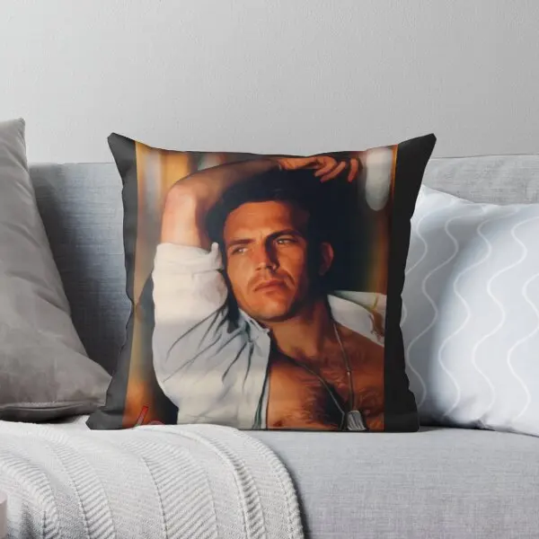 

Kevin Costner Printing Throw Pillow Cover Bed Car Fashion Home Square Waist Anime Soft Office Sofa Fashion Pillows not include