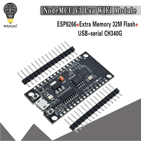 WAVGAT NodeMCU V3 Lua WIFI модуль ESP8266 32M Flash CH340G