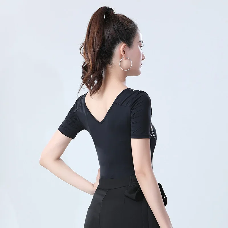 Женский костюм для латинских американских танцев спорта и соревнований с юбкой