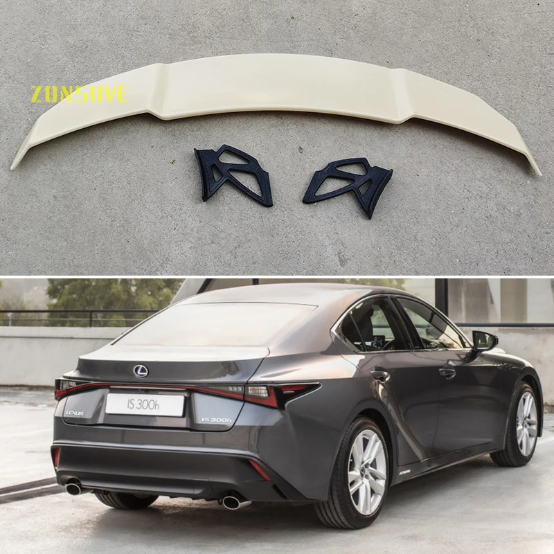 

Используется для 2021-2022 Lexus IS серия спойлер авто седан заднее крыло кузов комплект аксессуаров ABS пластик