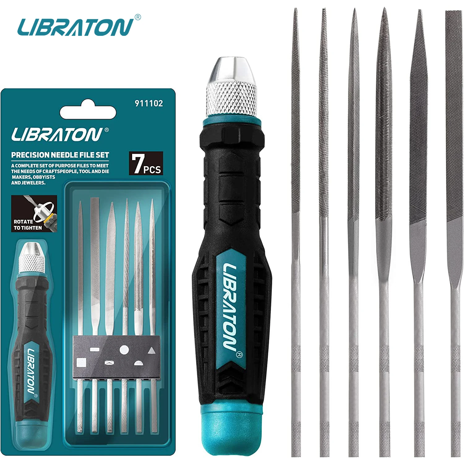 

Мини-напильники LIBRATON, 6 шт.