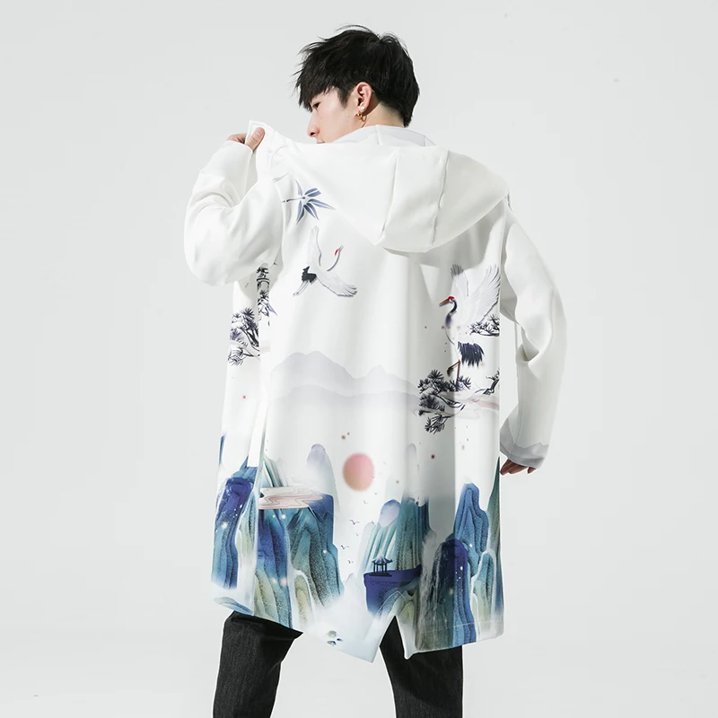 Куртка мужская с капюшоном модная повседневная верхняя одежда ветровка в стиле