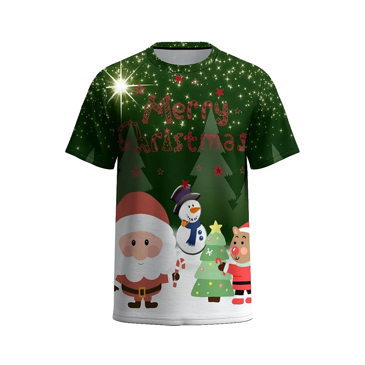Мужская футболка liasao с 3D принтом Рождественская унисекс 2024 стильный дизайн