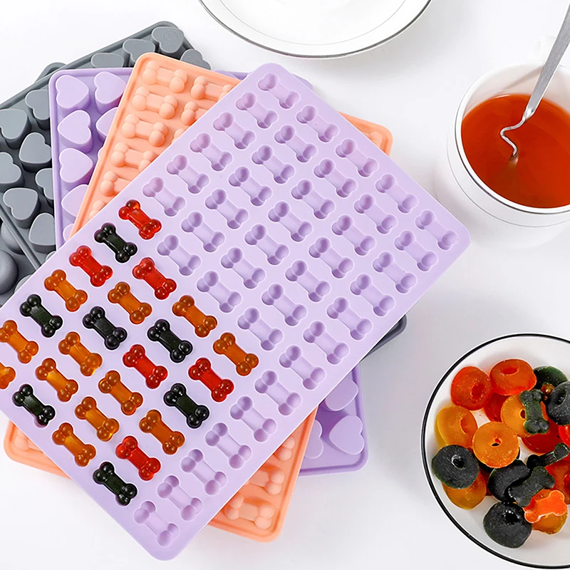 

Food Grade Love Bone Donut Sugar Fudge Mould Diy Silicone Handmade Complementary Food Mould Soft Candy Jellybean Baking Utensils