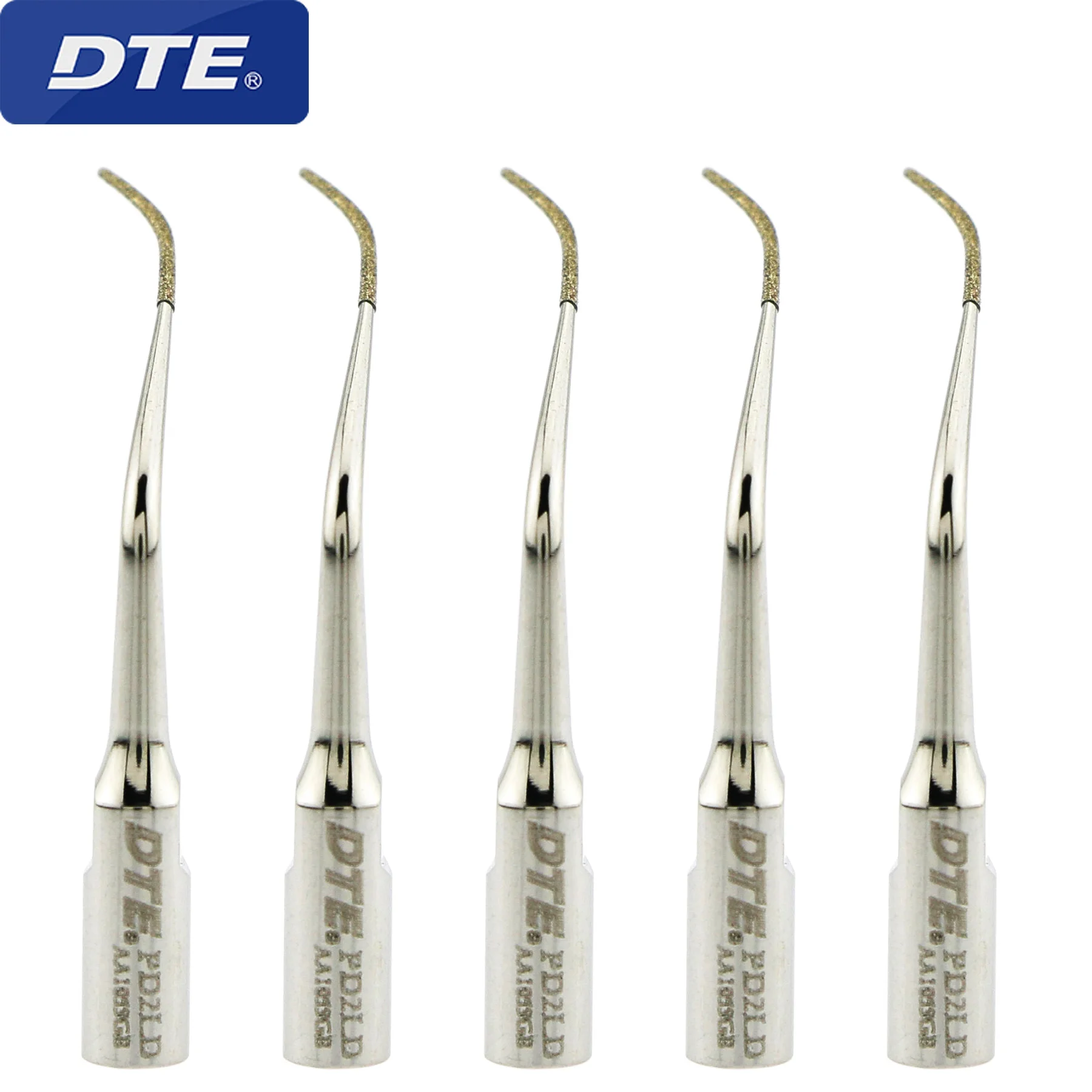 5 Pcs DTE Dental Ultrasonic Scaler Periodontal Scaling Tips PD2LD Compatible Satelec NSK