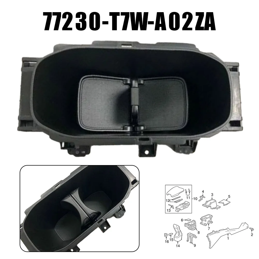 

1pc For Honda HRV HR-V 2016-2018 Car Central Console Drink Cup Holder Assembly 77230-T7W-A02ZA Interior Part