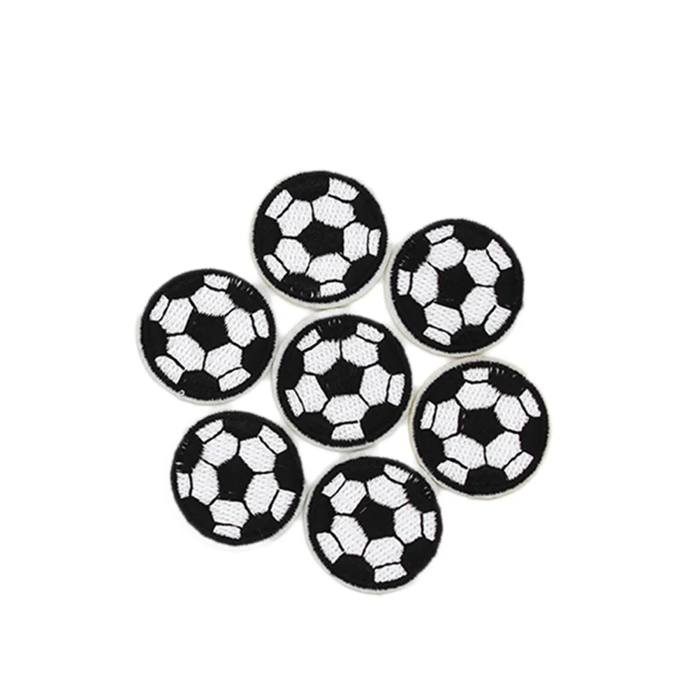 

10pcs Soccer Patches Iron on Sew on Applique Patches for Craft Socks Jackets Hangbags Jeans Pants