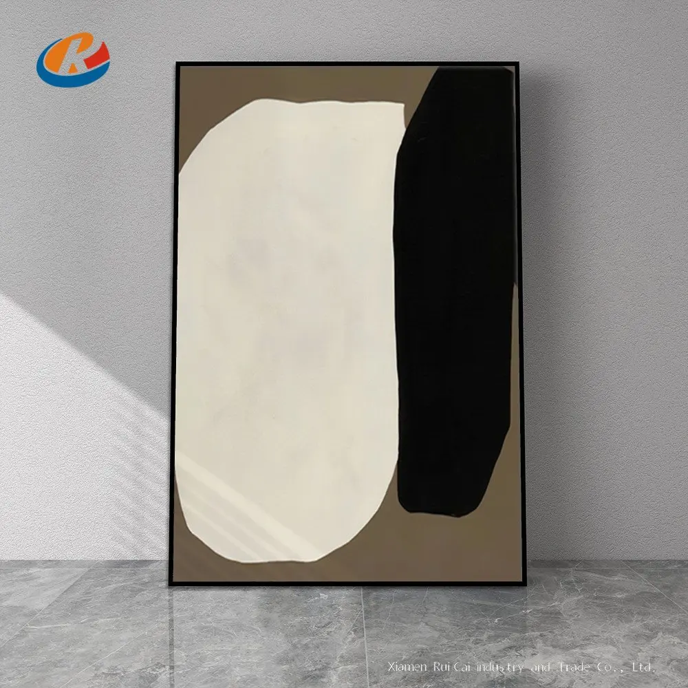 

Абстрактная черно-белая картина маслом без рамки ручная работа на холсте подвесная для гостиной столовой спальни Настенная Декорация арт