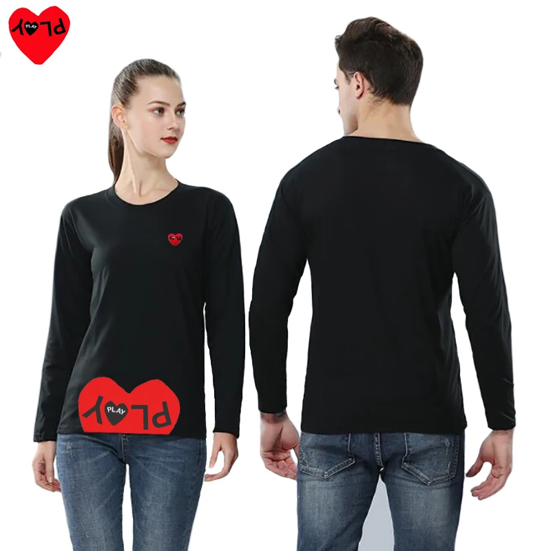 

Хлопковая футболка с длинным рукавом, круглым вырезом и вышивкой