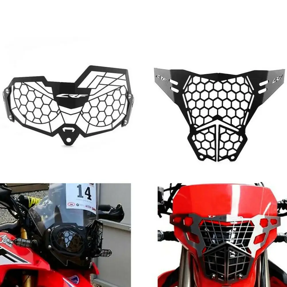 

For HONDA CRF 300L CRF300L Rally 2020-2022 CRF LOGO Front Headlight Guard Cover